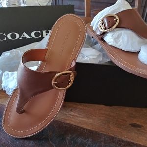 Coach Lesli thong sandals 7.5